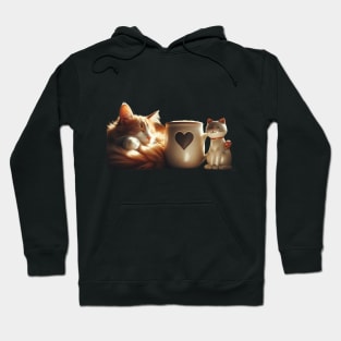 Paws and Brews: A Feline-Friendly Café for Cat and Coffee Lovers Hoodie